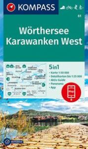 KOMPASS Wanderkarte 61 Wörthersee, Karawanken West 1:50.000  9783990447284