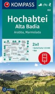 KOMPASS Wanderkarte 652 Hochabtei/Alta Badia, Arabba , Marmolada 1:25.000  9783991540373