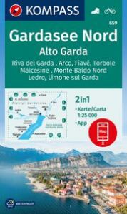 KOMPASS Wanderkarte 659 Gardasee Nord/Alto Garda, Riva del Garda, Arco, Fiavé, Torbole, Malcesine, Monte Baldo Nord, Ledro, Limone sul Garda 1:25.000  9783991542087