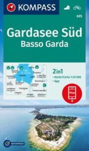 KOMPASS Wanderkarte 695 Gardasee Süd, Basso Garda 1:25.000  9783991218623