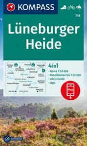 KOMPASS Wanderkarte 718 Lüneburger Heide 1:50.000  9783991215608