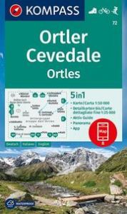 KOMPASS Wanderkarte 72 Ortler/Ortles, Cevedale 1:50.000  9783991211228