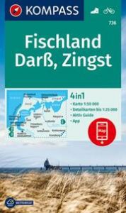 KOMPASS Wanderkarte 736 Fischland, Darß, Zingst 1:50.000  9783990449271