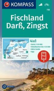 KOMPASS Wanderkarte 736 Fischland, Darß, Zingst 1:50.000  9783991217121