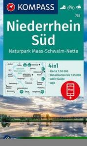 KOMPASS Wanderkarte 755 Niederrhein Süd, Naturpark Maas-Schwalm-Nette 1:50.000  9783991210689