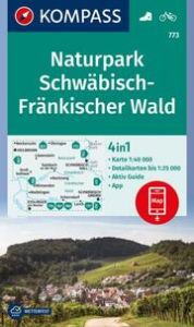 KOMPASS Wanderkarte 773 Naturpark Schwäbisch-Fränkischer Wald 1:40.000  9783991215769