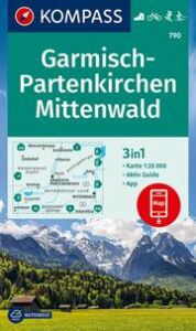 KOMPASS Wanderkarte 790 Garmisch-Partenkirchen, Mittenwald 1:35.000  9783990448922