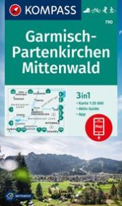 KOMPASS Wanderkarte 790 Garmisch-Partenkirchen, Mittenwald 1:35.000  9783991218159