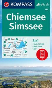 KOMPASS Wanderkarte 792 Chiemsee, Simssee 1:25.000  9783991218180