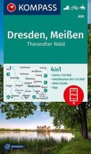 KOMPASS Wanderkarte 809 Dresden, Meißen, Tharandter Wald 1:50.000  9783991212416