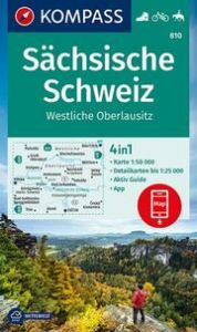 KOMPASS Wanderkarte 810 Sächsische Schweiz, Westliche Oberlausitz 1:50.000  9783991210672