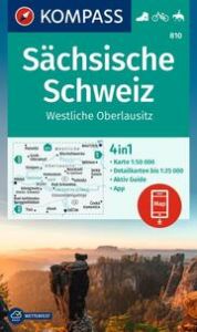 KOMPASS Wanderkarte 810 Sächsische Schweiz, Westliche Oberlausitz 1:50.000  9783991218807