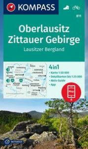 KOMPASS Wanderkarte 811 Oberlausitz, Zittauer Gebirge, Lausitzer Bergland 1:50.000  9783991217084