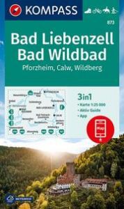 KOMPASS Wanderkarte 873 Bad Liebenzell, Bad Wildbad 1:25.000  9783991212720