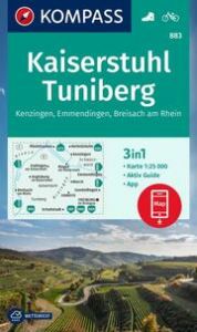 KOMPASS Wanderkarte 883 Kaiserstuhl, Tuniberg, Kenzingen, Emmendingen, Breisach am Rhein 1:25.000  9783991216902