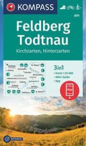 KOMPASS Wanderkarte 891 Feldberg, Todtnau, Kirchzarten, Hinterzarten 1:25.000  9783991212812