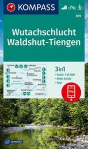 KOMPASS Wanderkarte 899 Wutachschlucht, Waldshut, Tiengen 1:25.000  9783990448854