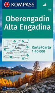 KOMPASS Wanderkarte 99 Oberengadin, Alta Engadina 1:40.000  9783990449615