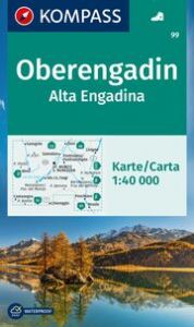 KOMPASS Wanderkarte 99 Oberengadin/Alta Engadina 1:40.000  9783991218074