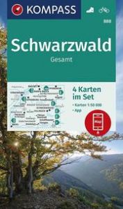 KOMPASS Wanderkarte Schwarzwald Gesamt KOMPASS-Karten GmbH 9783990447048