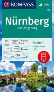 KOMPASS Wanderkarten-Set 163 Nürnberg und Umgebung (2 Karten) 1:50.000  9783991210665