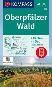KOMPASS Wanderkarten-Set 186 Oberpfälzer Wald (2 Karten) 1:50.000  9783991210269