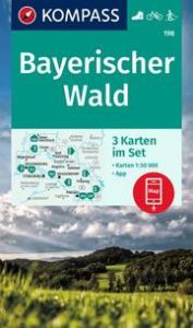 KOMPASS Wanderkarten-Set 198 Bayerischer Wald (3 Karten) 1:50.000  9783991215578