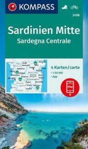 KOMPASS Wanderkarten-Set 2498 Sardinien Mitte, Sardegna Centrale (4 Karten) 1:50.000  9783990449318