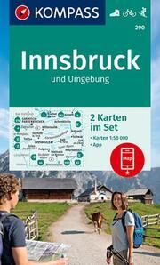 KOMPASS Wanderkarten-Set 290 Innsbruck und Umgebung (2 Karten) 1:50.000  9783990448649