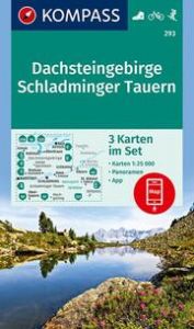 KOMPASS Wanderkarten-Set 293 Dachsteingebirge, Schladminger Tauern (3 Karten) 1:25.000  9783990448625