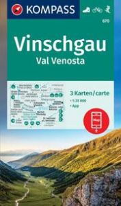 KOMPASS Wanderkarten-Set 670 Vinschgau/Val Venosta (3 Karten) 1:25.000  9783991542193