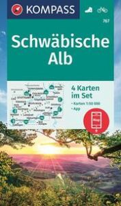 KOMPASS Wanderkarten-Set 767 Schwäbische Alb (4 Karten) 1:50.000  9783991212805