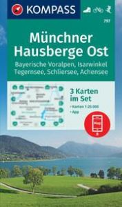 KOMPASS Wanderkarten-Set 797 Münchner Hausberge Ost, Bayerische Voralpen, Isarwinkel, Tegernsee, Schliersee, Achensee (3 Karten) 1:25.000  9783991542469