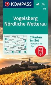 KOMPASS Wanderkarten-Set 846 Vogelsberg, Nördliche Wetterau (2 Karten) 1:50.000  9783991215882