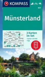 KOMPASS Wanderkarten-Set 849 Münsterland (3 Karten) 1:50.000  9783991214298