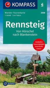 KOMPASS Wander-Tourenkarte Der Rennsteig 1:50.000  9783991213031