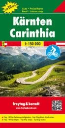 Kärnten, Autokarte 1:150.000, Top 10 Tips Freytag-Berndt und Artaria KG 9783707915259