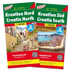 Kroatien Nord und Süd, Autokarten Set 1:200.000 Freytag-Berndt und Artaria KG 9783707916874