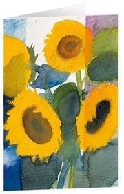 Kunstkarten 'Sonnenblumenfeld' 5 Stk.  4250454727732