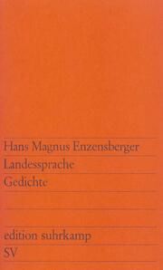 Landessprache Enzensberger, Hans Magnus 9783518103043