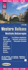 Landkarte Westliche Balkanregion/Western Balkans (1:725.000): Albanien, Bosnien und Herzegowina, Kosovo, Kroatien, Mazedonien, Montenegro, Serbien, Slowenien  9783831773107