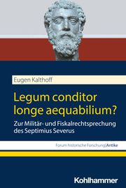 Legum conditor longe aequabilium? Kalthoff, Eugen 9783170447288