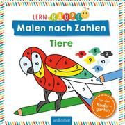 Lernraupe - Malen nach Zahlen: Tiere Corina Beurenmeister 9783845840482