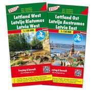 Lettland, Autokarten Set 1:150.000, Top 10 Tips Freytag-Berndt und Artaria KG 9783707917734