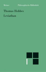 Leviathan Hobbes, Thomas 9783787316991