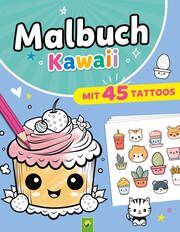 Malbuch Kawaii mit 45 Tattoos  9783849945626