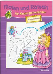 Malen und Rätseln für Kindergartenkinder. Prinzessinnen Stefan Lohr 9783788640941