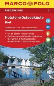 MARCO POLO Freizeitkarte Holstein, Ostseeküste, Kiel 1:100 000  9783829743020