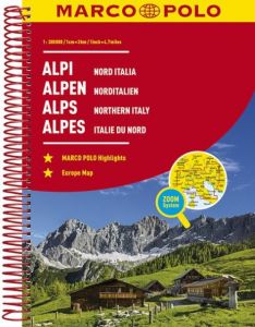 MARCO POLO Reiseatlas Alpen, Norditalien 1:300.000  9783829736800