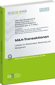 M&A-Transaktionen RMA Risk Management & Rating Association e V/Bundesverband Mergers & A 9783503237487